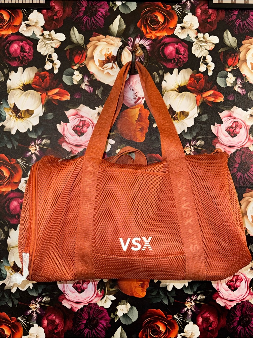 NWT, VSX Orange Mesh Sport Duffel Gym Bag